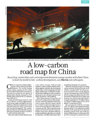 A Low-carbon Road Map for China