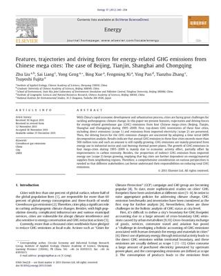 Features, trajectories and driving forces for energy-related GHG emissions from Chinese mega cites